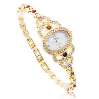 EUR € 8.64   mode legering band quartz armbånd ur til kvinder (guld