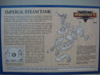 Imperial Steam Tank Empire War Machine Box Set Unpainted Warhammer