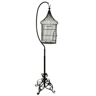 New Wrought Iron Bird Cage w Stand 87587