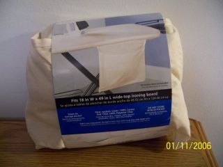 Ironing Board Cover & Pad, 18 x49, Mainstays, Wide Top, New L@@K 