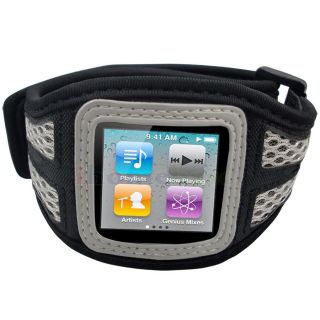 Gym Sports Armband for iPod Nano 6th 6 Generation Grey