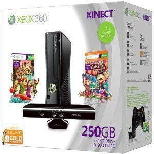 Xbox 360 Console 250GB Holiday Kinect Bundle
