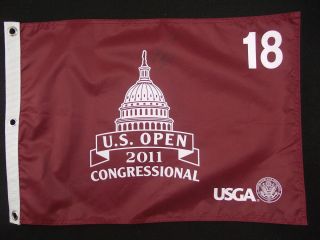 US Open Pin Flag Hand Signed by Ryo Ishikawa