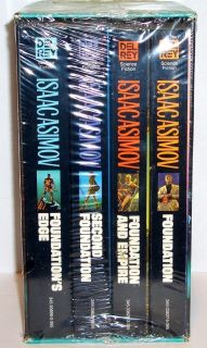ISAAC ASIMOV THE CLASSIC FOUNDATION SERIES 4 BOOKS IN SHRINKWRAP BOX