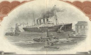 Titanic Stock Certificate Imm Shipping Company Share