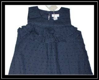 Neige Navy Blue Swiss Dot Isobel Dress Upscale High End Boutique $$$