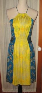 Issa London 100 Silk Jersey Print Halter Dress Size 4