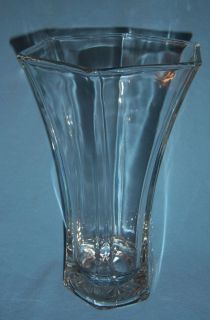 Vintage Hexagon Hoosier Glass Vase