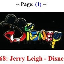 Disney Pin Jerry Leigh Disney Name Character Letters Icons NOC