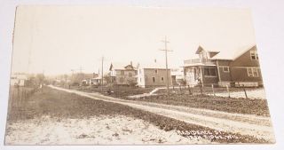 Residence Street Iron Ridge Wisconsin Wi Used 1926 Photo Postcard