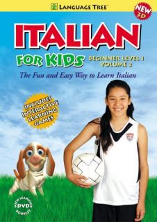 Kids Italian Beginner Level I Vol. 2   Italian Learning 3D DVD For