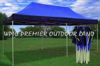 10x20 Pop Up Canopy Party Tent Gazebo EZ Blue Flame