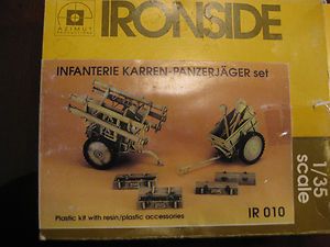 Ironside 1 35 Scale German Panzerjager Trailer RARE and OOP