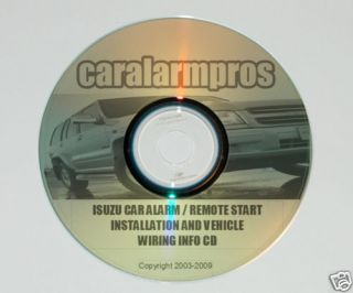 Isuzu Hombre Car Alarm Remote Auto Starter Install CD