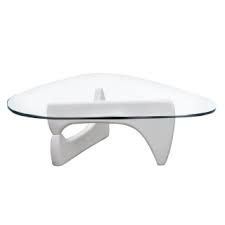 Isamu Noguchi Coffee Table with White Base  High Quality Reproduction