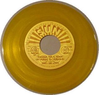JERRY LEE LEWIS 45 RPM GOLD VINYL PROMO   SUN SI 1119 Waiting for a