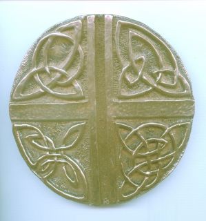 Celtic Love Cross Wall Plaque from The Wild GOOSE Studio Made in
