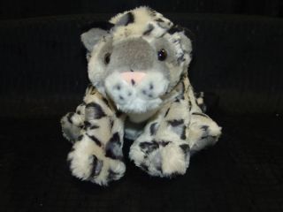 Lifelike Plush Cheetah Snow Leopard Cub Stuffed Animal