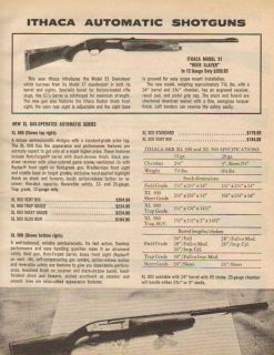 1974 Ithaca Model 51 Deer Slayer XL 300 Shotgun Ad