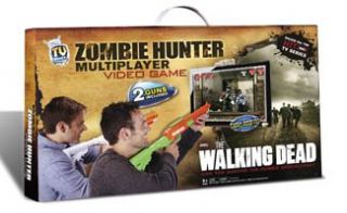 2012 The Walking Dead 2 Guns Zombie Hunter TV Video Game Plug Play AMC