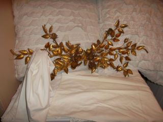 The Best Vtg Italian Tole Gold Gilt Rose Wall Towel Holders Wall