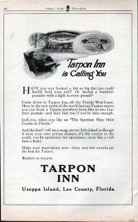FP 1918 Tarpon Inn Useppa Island Florida Hotel Fish Sport