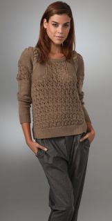 Rebecca Taylor Cable Crew Sweater