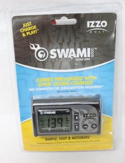 Izzo Golf Swami 3000 Golf Enhanced Golf GPS w Power Adapter Belt Clip
