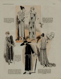 Two 1922 Fashion Ads Fron The Delineators Paris Establishment