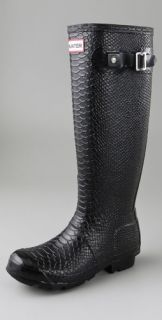 Hunter Boots Boa Snake Embossed Rubber Boots