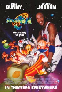 Space Jam Movie Promo Poster F 1996 Michael Jordan Bill Murray Wayne