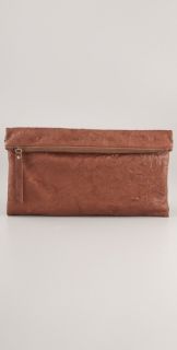 Twelfth St. by Cynthia Vincent Rollover Leather Clutch