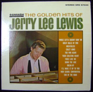 Jerry Lee Lewis The Golden Hits Smash SRS 67040 LP