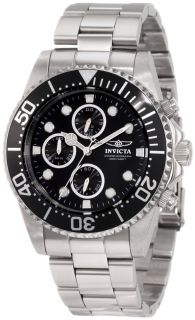 New Mens Invicta 1768 Pro Diver Collection Chronograph Stainless Steel
