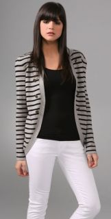 Juicy Couture Striped Military Cardigan