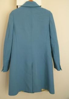 Crew Blue Wool Nylon Coat Size 4