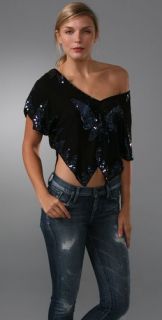 Free People Iridescent Butterfly Top
