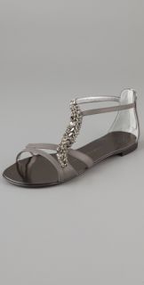 Giuseppe Zanotti Jeweled Flat Sandals