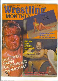   BUTCHER Susan SEXTON Ann CASEY Pedro MORALES 1976 Wrestling Monthly