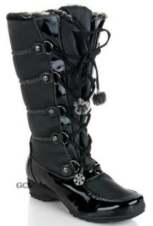 Sporto IVY TALL QUILTED WINTER LACE UP BOOTS GO GO W POMPOM +COLORS