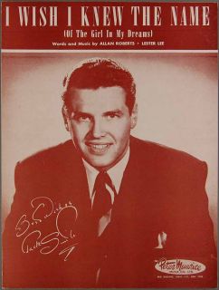  Wish I Knew The Name Roberts and Lee Jack Smith Sheet Music
