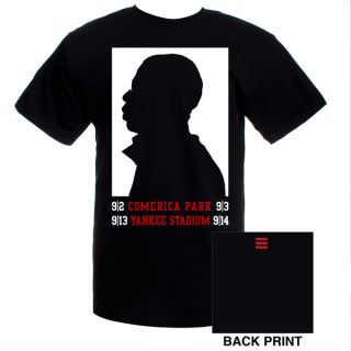 Jay Z Silhouette T Shirt Yankee Stadium Concert Tour Tee Black x Large