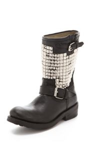 Ash Trash Engineer Boots with Studs