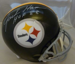 Jack Ham Autographed Signed Pittsburgh Steelers Full Size Helmet w