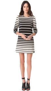 Tibi Variegated Stripe Shift Dress