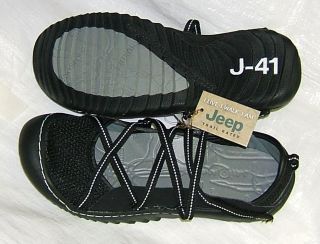 Jeep J 41 Genesis Vegan Black White Shoes New