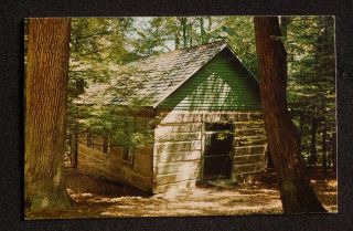 1950s Old Log Chapel Turkey Run State Park Marshall in Parke Co