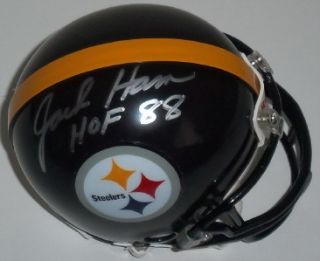 Jack Ham Signed Pittsburgh Steelers Mini Helmet JSA Auto