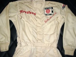 Vintage 1960s Hinchman Jackie Stewart Worn Indy 500 Racing Suit