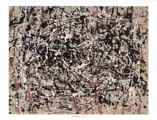 Jackson Pollock Gorgeous Abstract Print Drip Painting